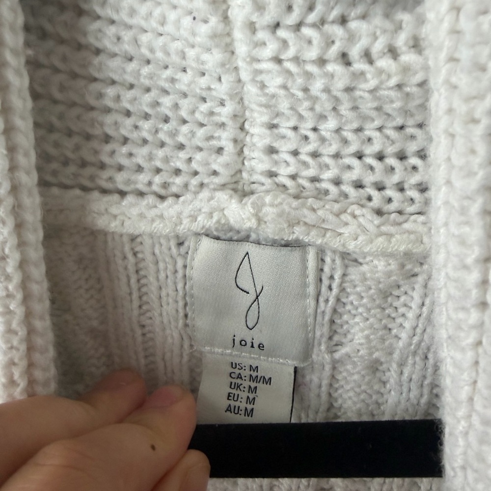 Joie Cream Cable Knit Cardigan - Picture 3 of 5